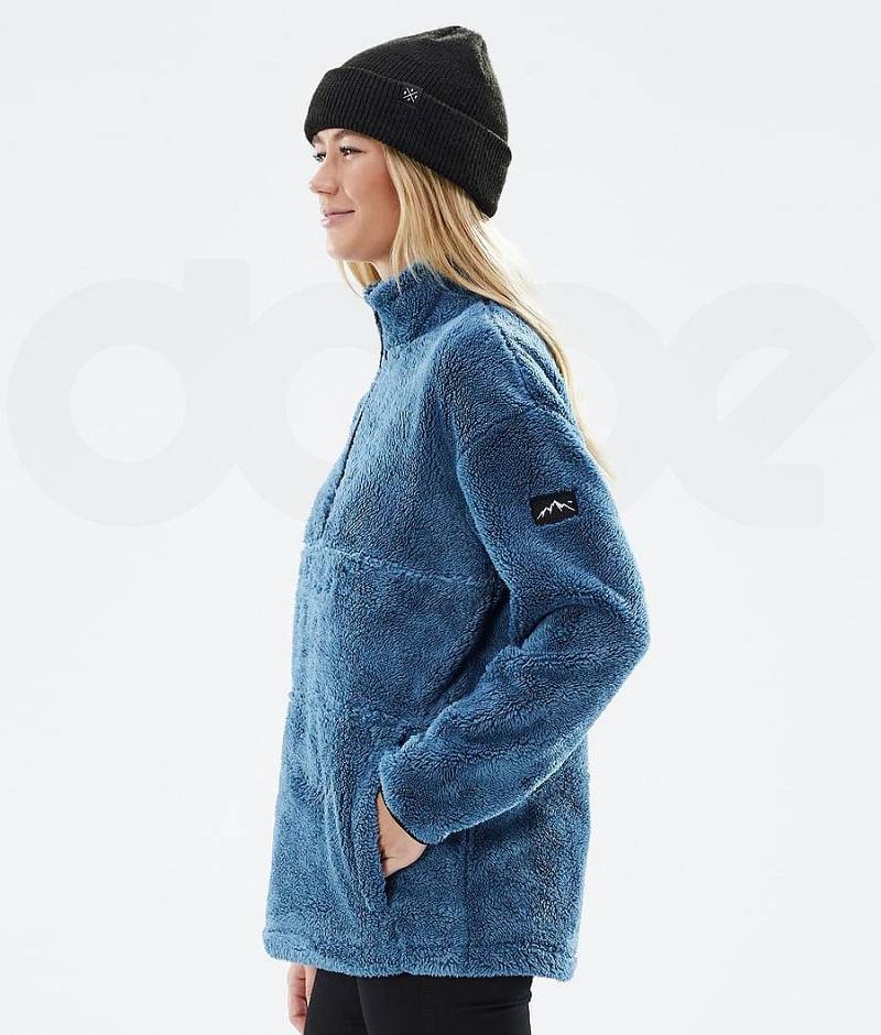 Blue Women's Dope Pile W Fleece | India_D2063