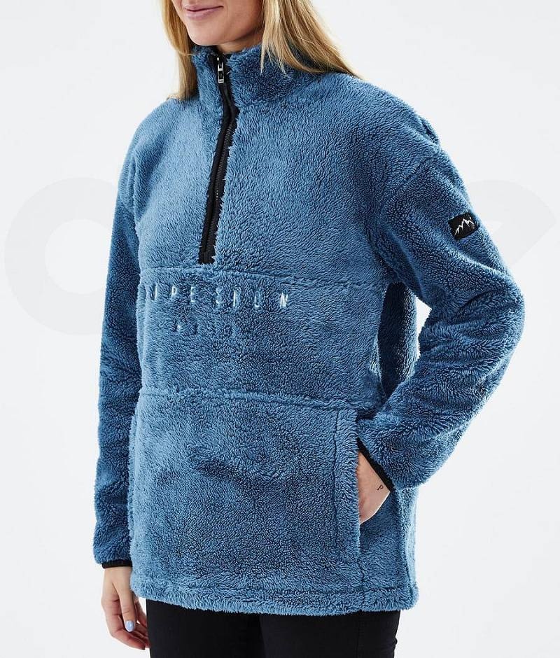 Blue Women's Dope Pile W Fleece | India_D2063