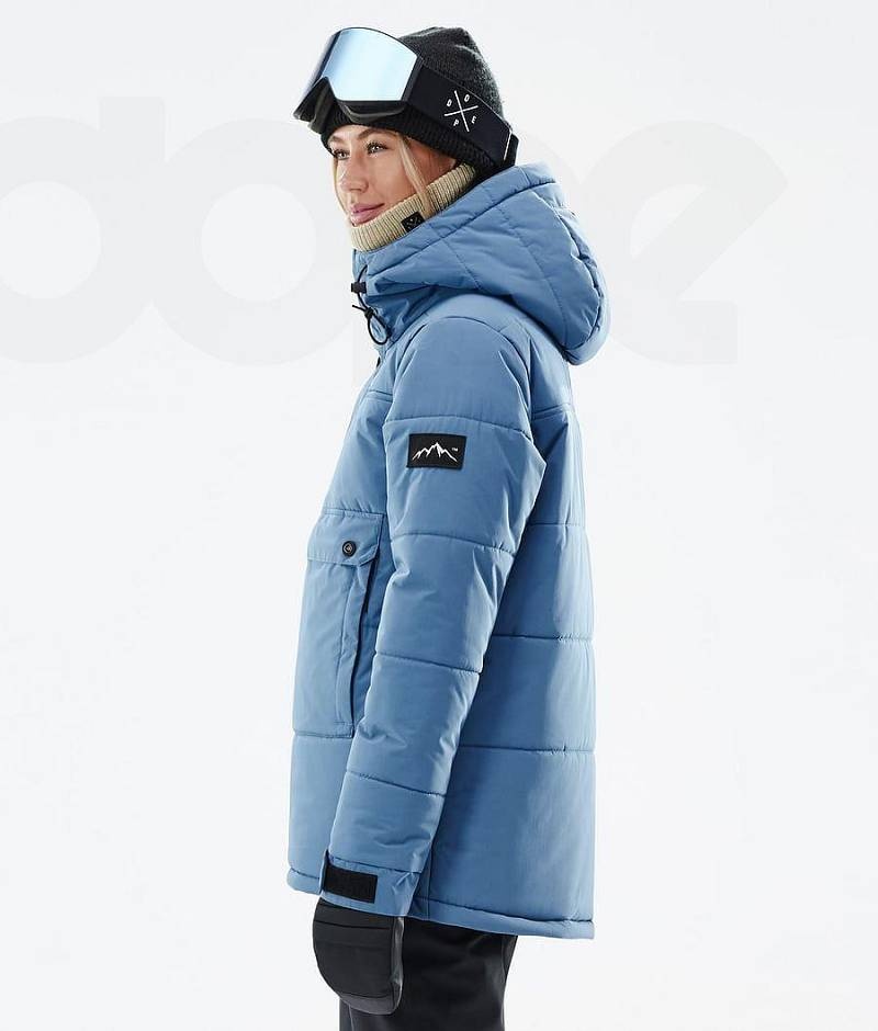 Blue Women's Dope Puffer W Ski Jackets | India_D1591