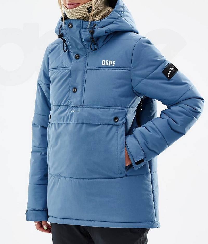 Blue Women's Dope Puffer W Ski Jackets | India_D1591