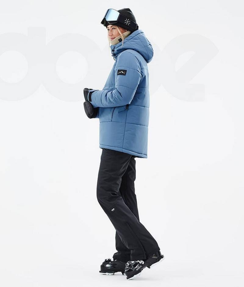 Blue Women's Dope Puffer W Ski Jackets | India_D1591