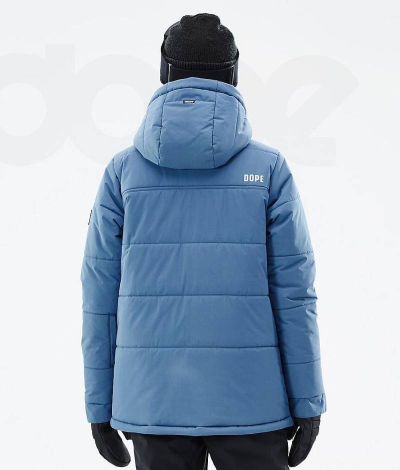 Blue Women's Dope Puffer W Ski Jackets | India_D1591