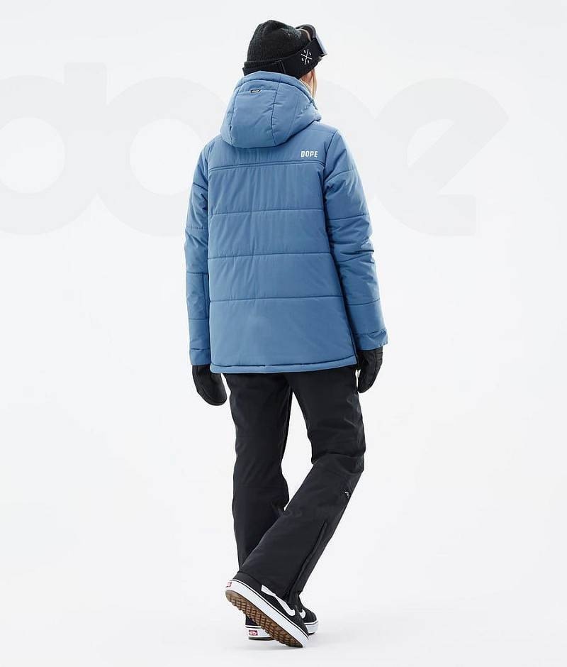 Blue Women's Dope Puffer W Snowboard Jackets | India_D1998