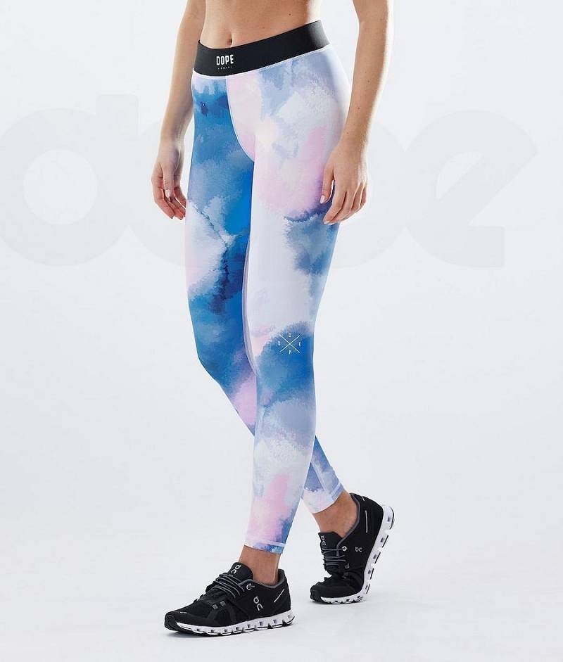 Blue Women's Dope Razor Leggings | India_D1983