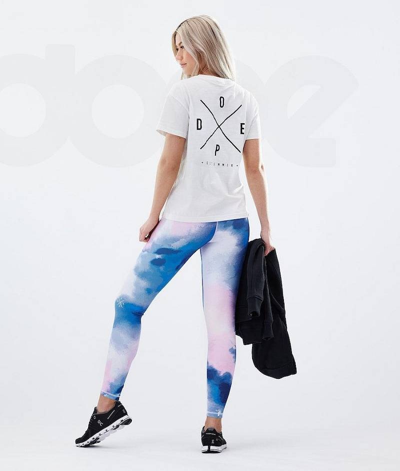 Blue Women's Dope Razor Leggings | India_D1983