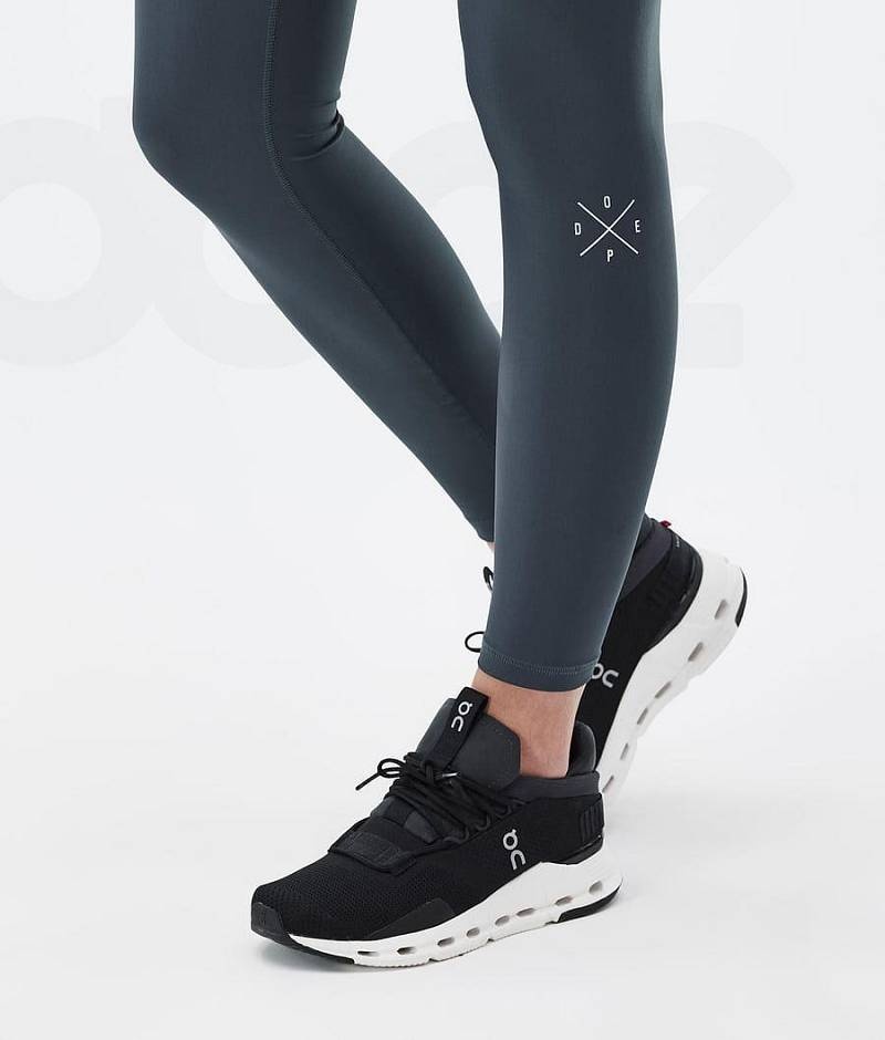 Blue Women's Dope Razor Leggings | India_D1210