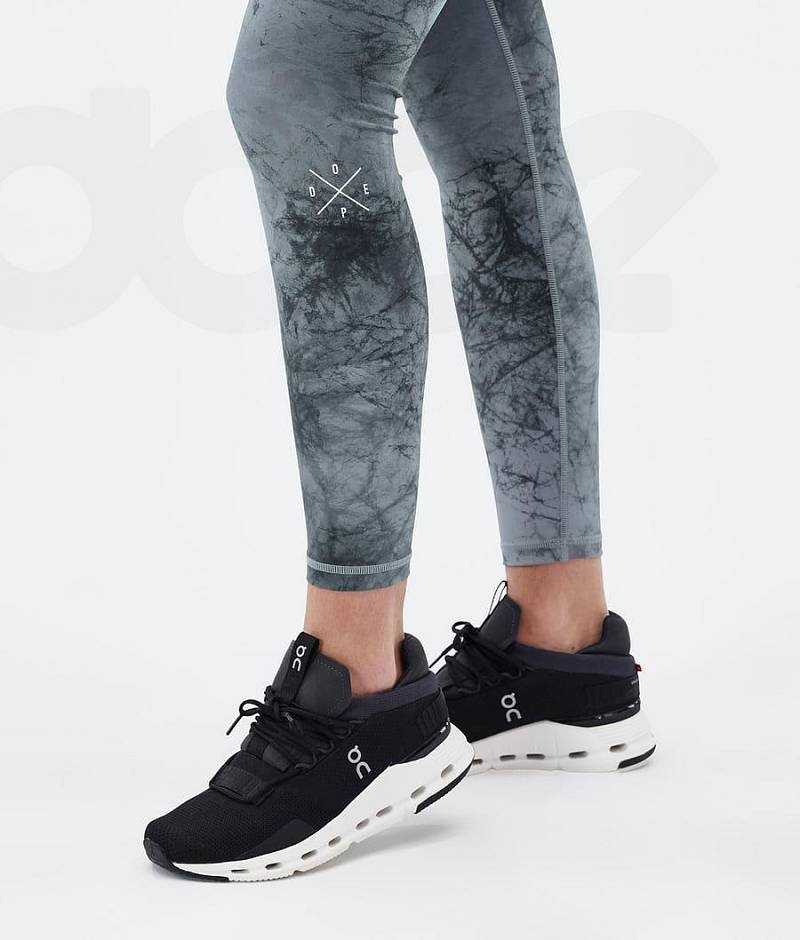 Blue Women's Dope Razor Leggings | India_D2035