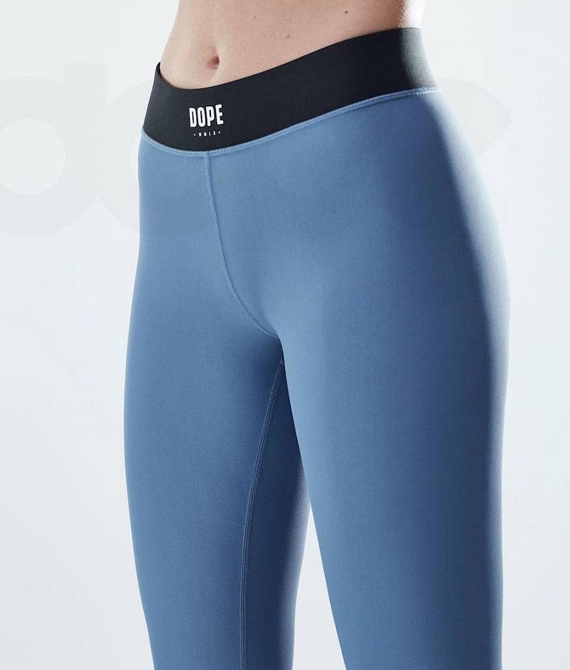 Blue Women's Dope Razor Leggings | India_D2178