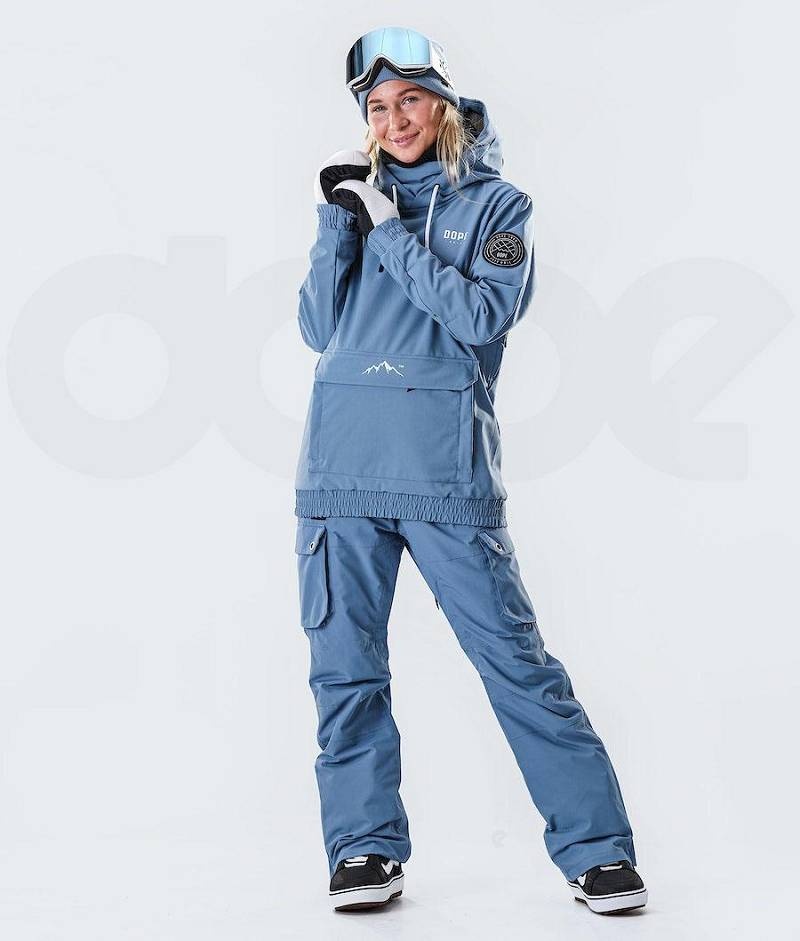 Blue Women's Dope Wylie W 10k Snowboard Jackets | India_D1181