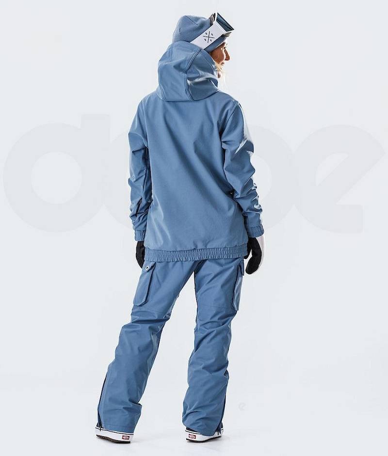 Blue Women's Dope Wylie W 10k Snowboard Jackets | India_D1181