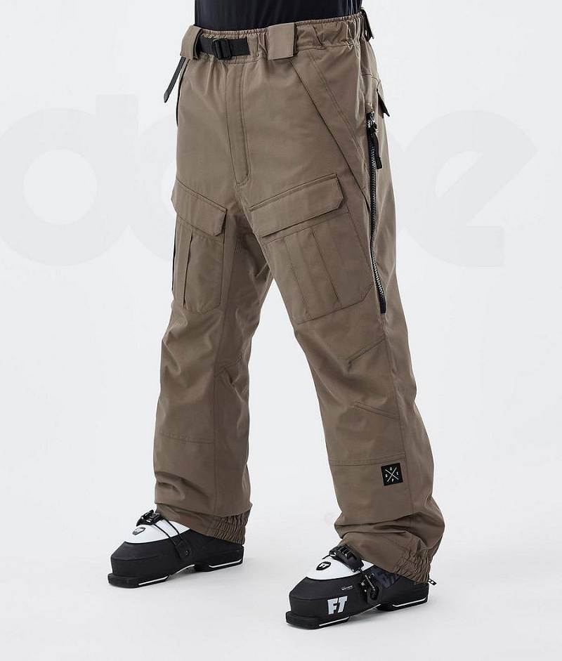 Brown Men\'s Dope Antek Ski Pants | India_D1488