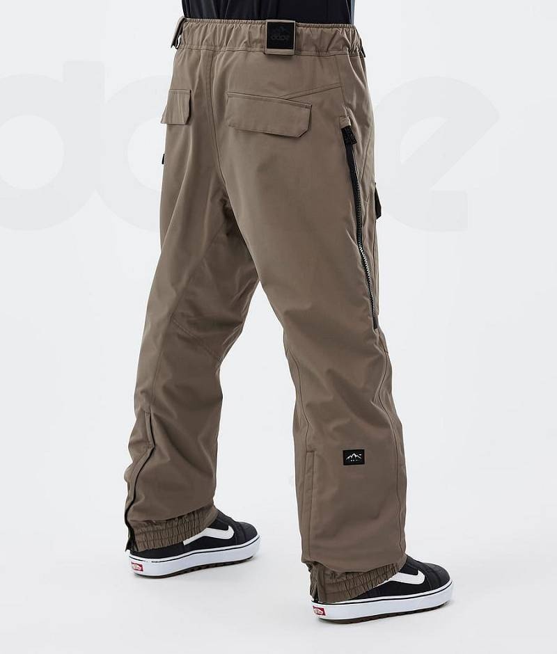 Brown Men's Dope Antek Snowboard Pants | India_D1273