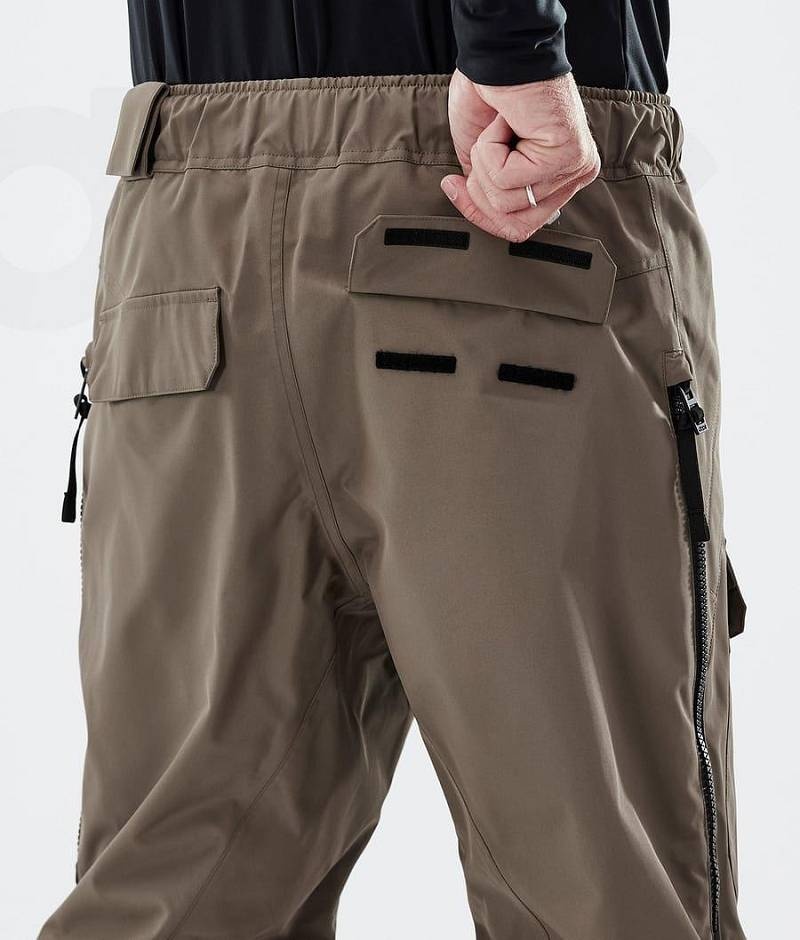 Brown Men's Dope Antek Snowboard Pants | India_D1273