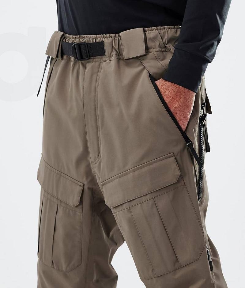 Brown Men's Dope Antek Snowboard Pants | India_D1273