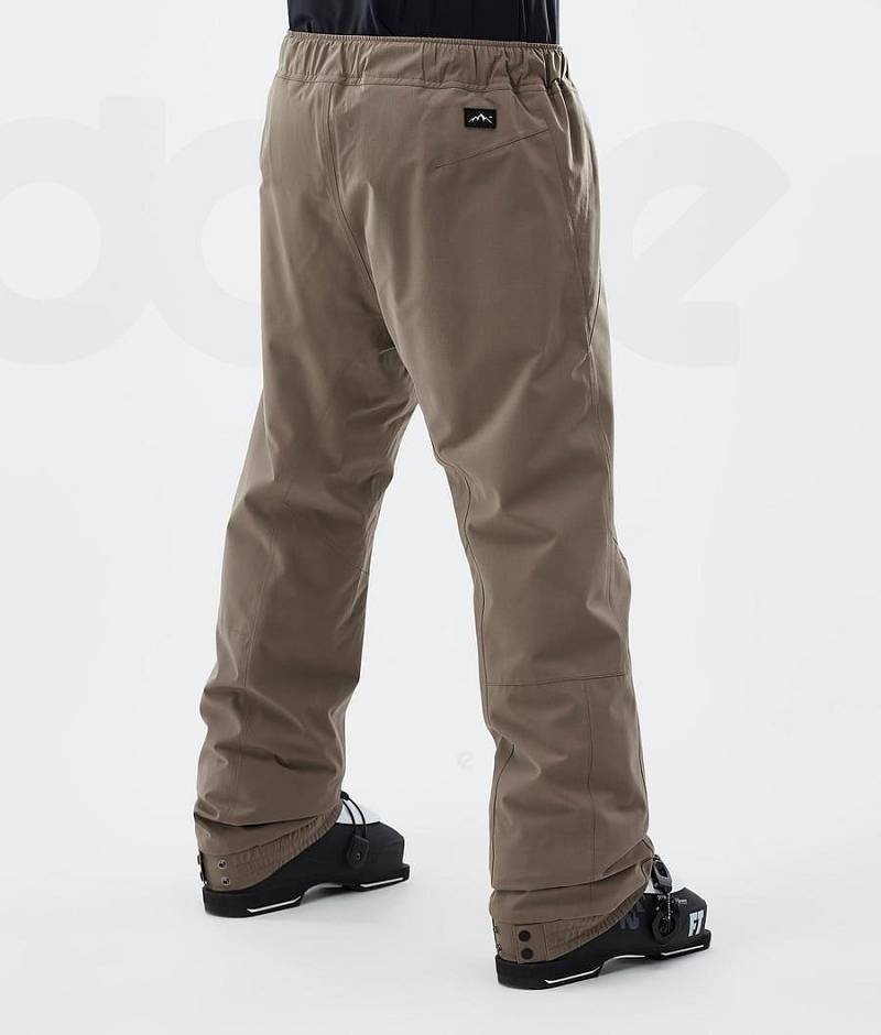 Brown Men's Dope Blizzard Ski Pants | India_D1480