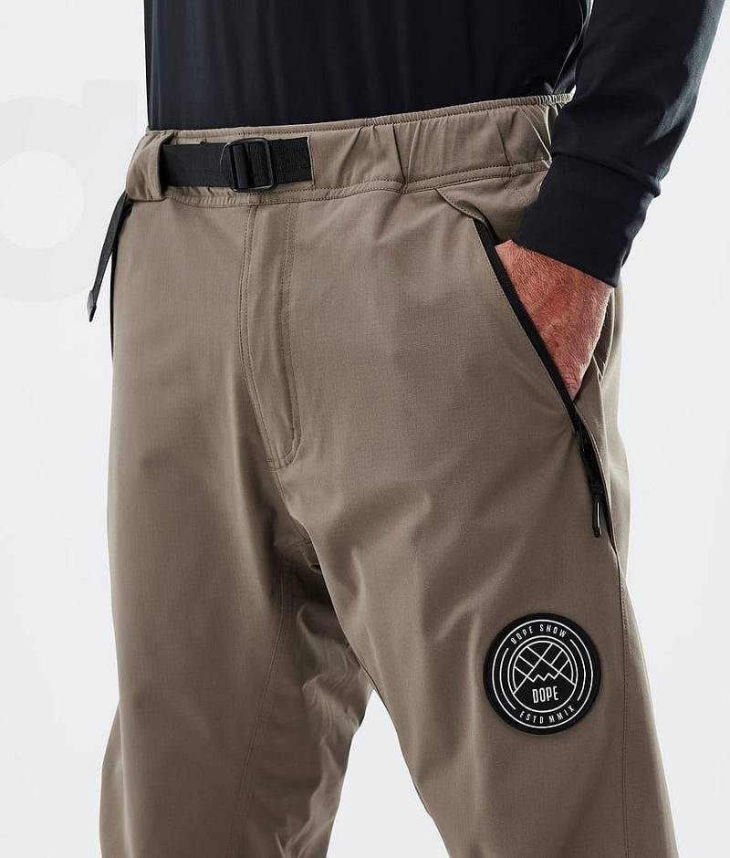 Brown Men's Dope Blizzard Ski Pants | India_D1480