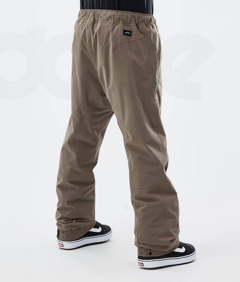 Brown Men's Dope Blizzard Snowboard Pants | India_D2070