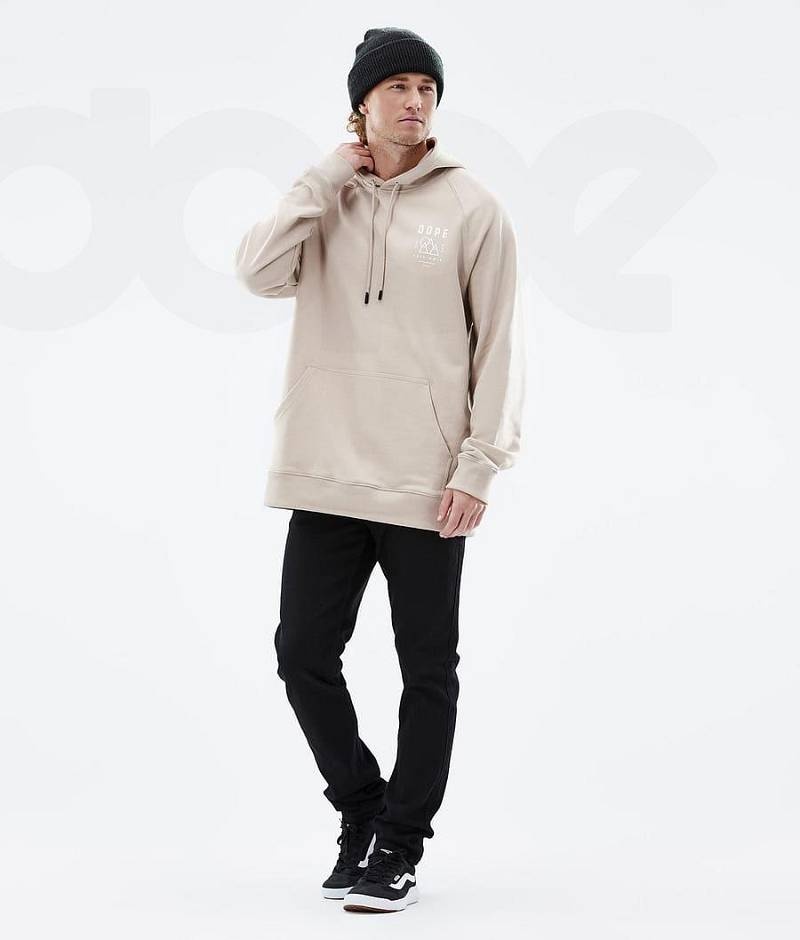 Brown Men's Dope Common Hoodies | India_D1314