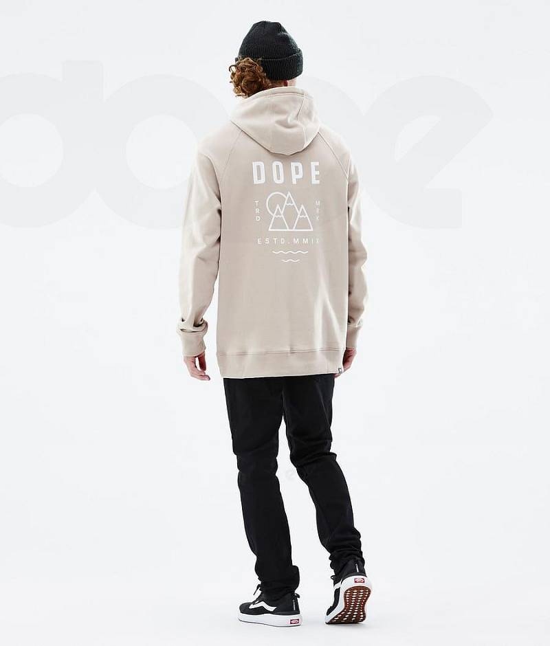 Brown Men's Dope Common Hoodies | India_D1314