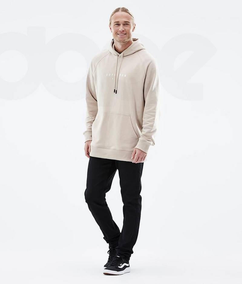 Brown Men's Dope Common Hoodies | India_D2093