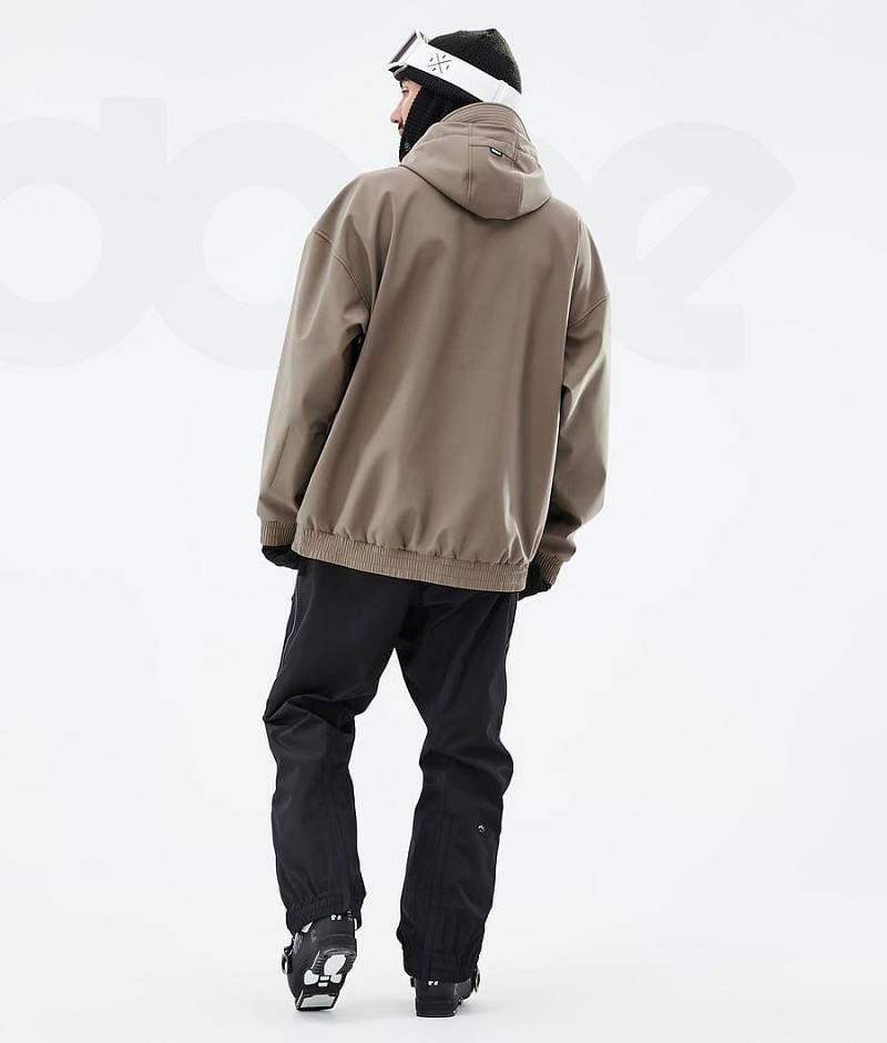 Brown Men's Dope Cyclone Ski Jackets | India_D1878