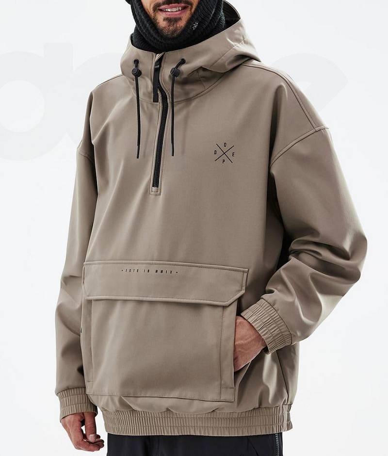 Brown Men's Dope Cyclone Ski Jackets | India_D1878