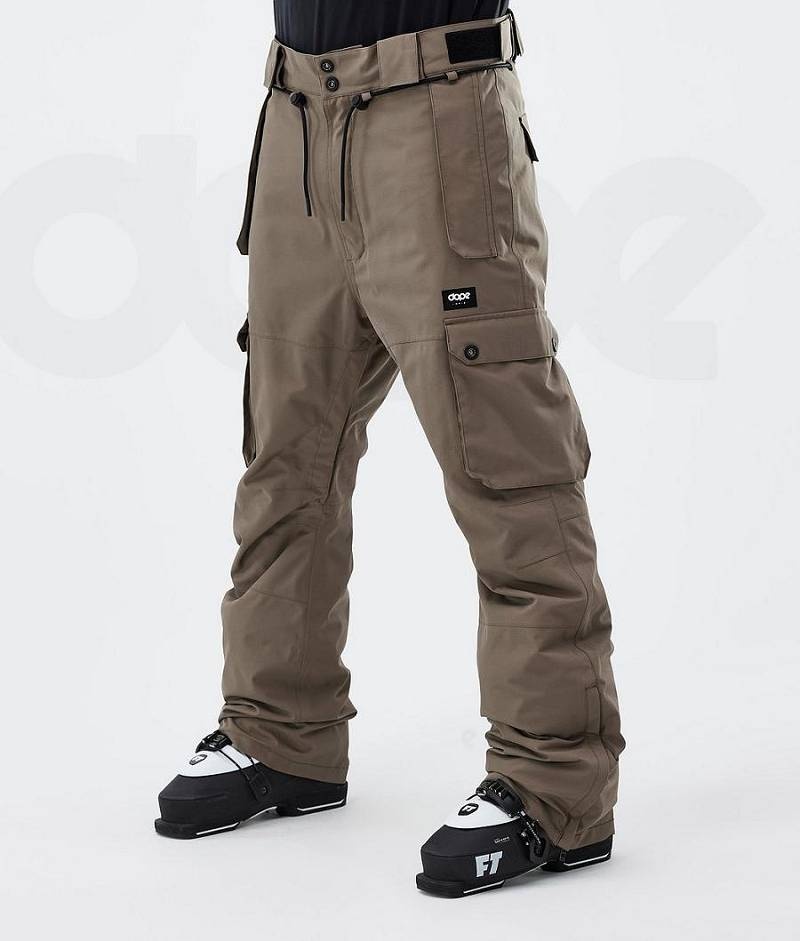 Brown Men\'s Dope Iconic Ski Pants | India_D2444