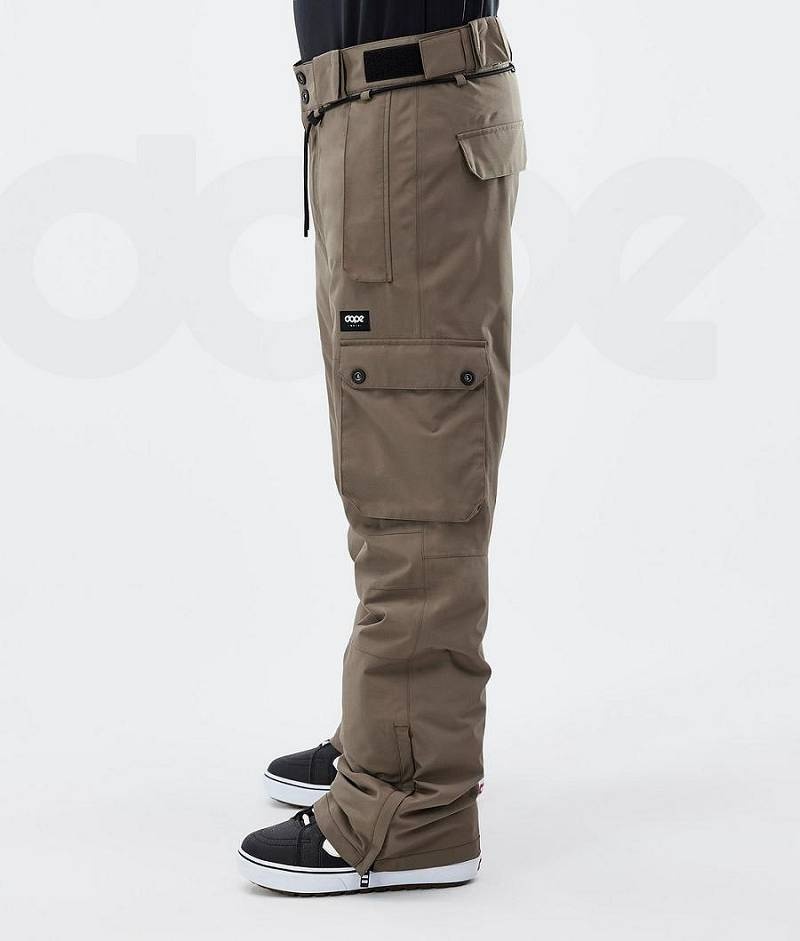 Brown Men's Dope Iconic Snowboard Pants | India_D1465