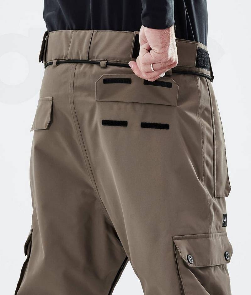 Brown Men's Dope Iconic Snowboard Pants | India_D1465