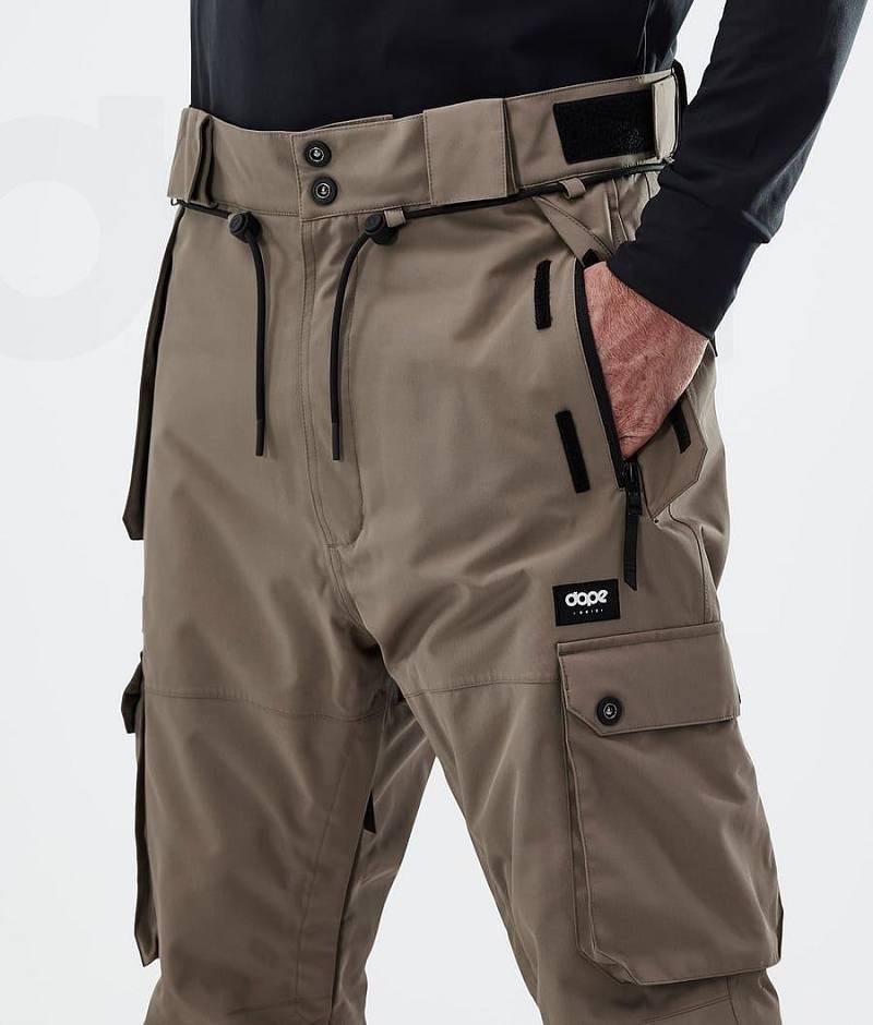 Brown Men's Dope Iconic Snowboard Pants | India_D1465