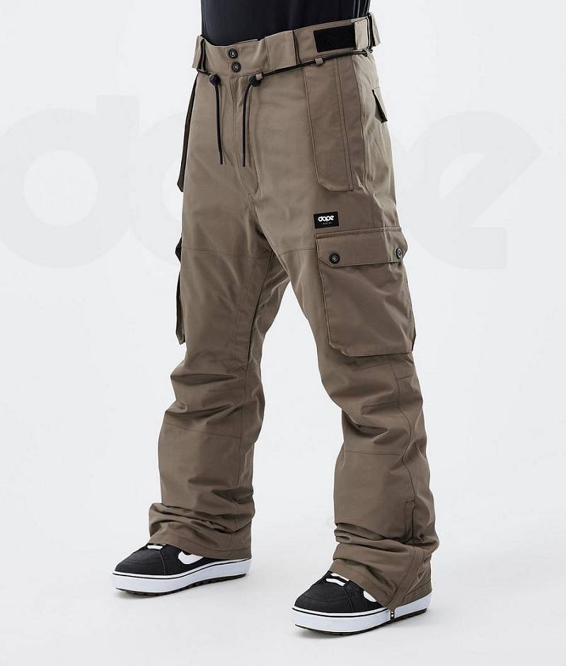 Brown Men\'s Dope Iconic Snowboard Pants | India_D1465