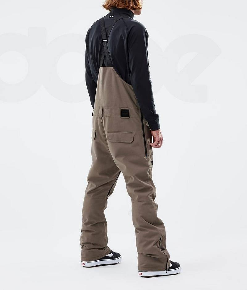 Brown Men's Dope Notorious B.I.B Snowboard Pants | India_D2521