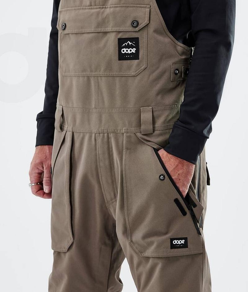 Brown Men's Dope Notorious B.I.B Snowboard Pants | India_D2521