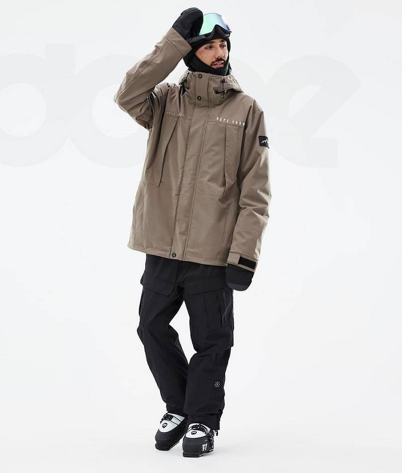 Brown Men's Dope Ranger Ski Jackets | India_D1609