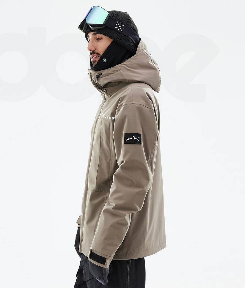 Brown Men's Dope Ranger Ski Jackets | India_D1609