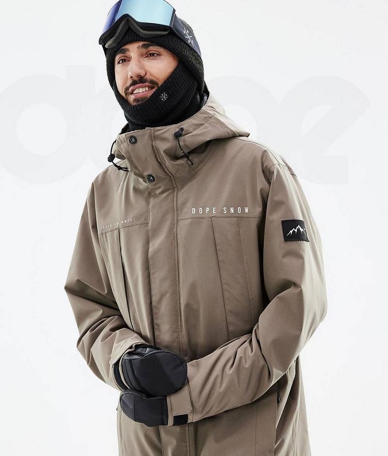 Brown Men's Dope Ranger Snowboard Jackets | India_D2241