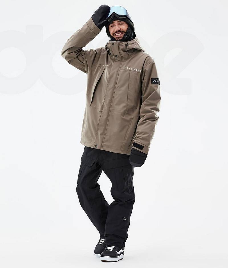 Brown Men's Dope Ranger Snowboard Jackets | India_D2241