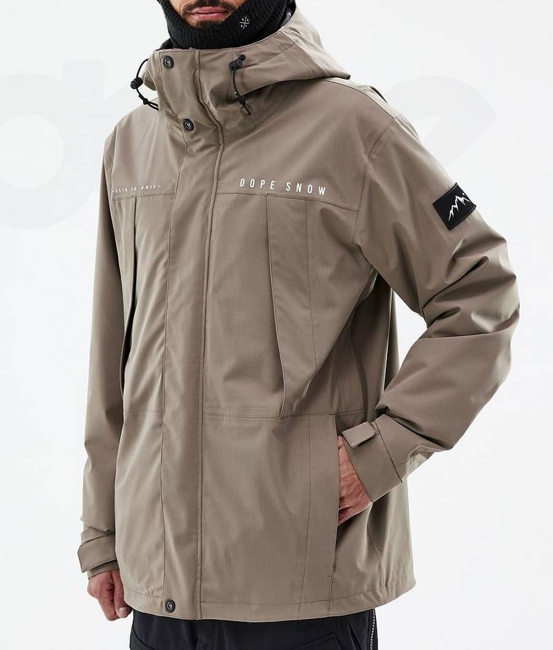 Brown Men's Dope Ranger Snowboard Jackets | India_D2241