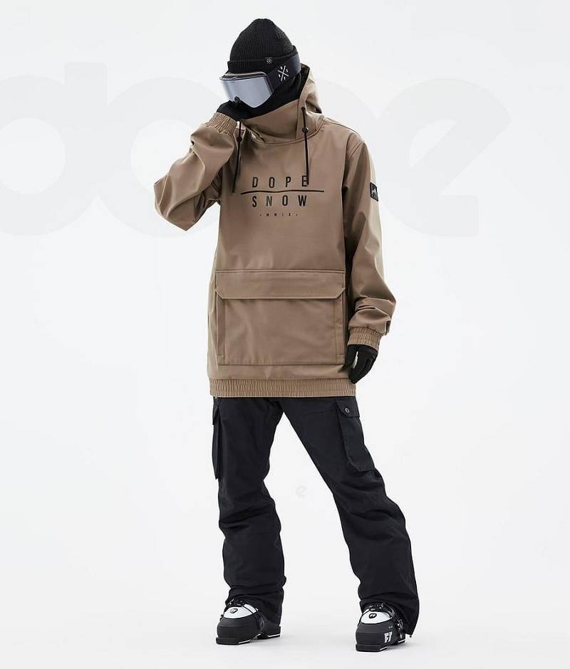 Brown Men's Dope Wylie Ski Jackets | India_D1961