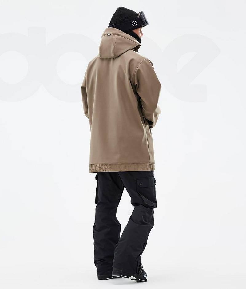 Brown Men's Dope Wylie Ski Jackets | India_D1961