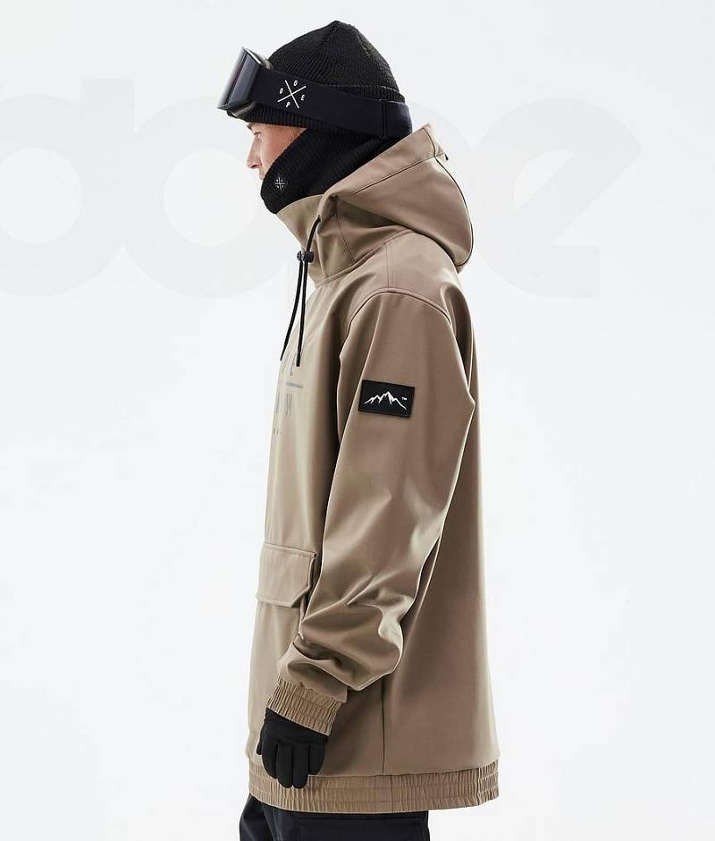 Brown Men's Dope Wylie Ski Jackets | India_D1961