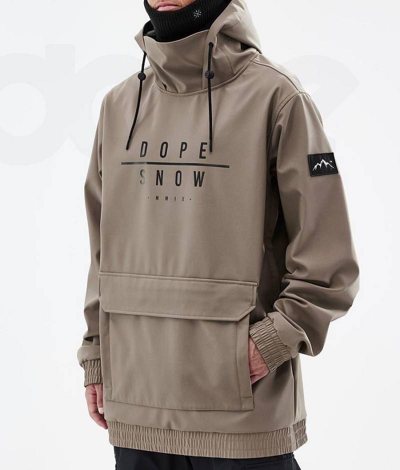 Brown Men's Dope Wylie Ski Jackets | India_D1961