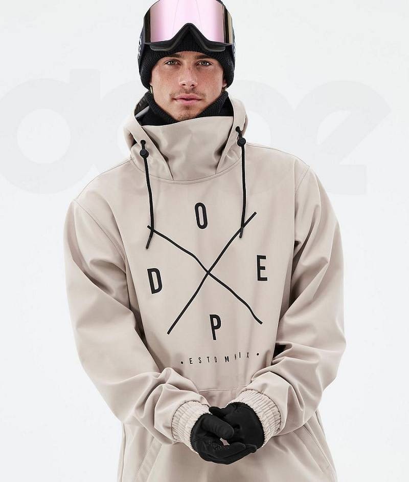 Brown Men's Dope Yeti Snowboard Jackets | India_D2207