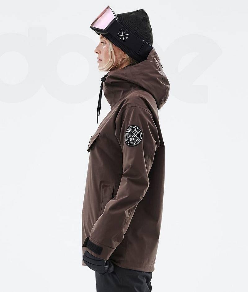 Brown Women's Dope Blizzard W Ski Jackets | India_D2536