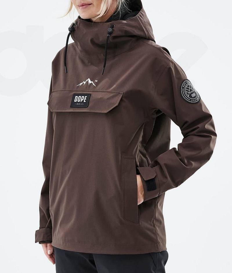 Brown Women's Dope Blizzard W Ski Jackets | India_D2536