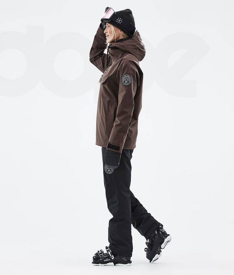 Brown Women's Dope Blizzard W Ski Jackets | India_D2536