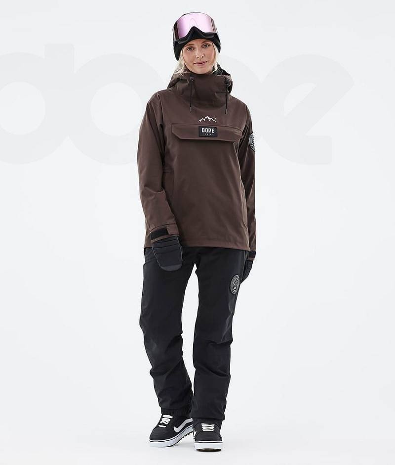 Brown Women's Dope Blizzard W Snowboard Jackets | India_D1113