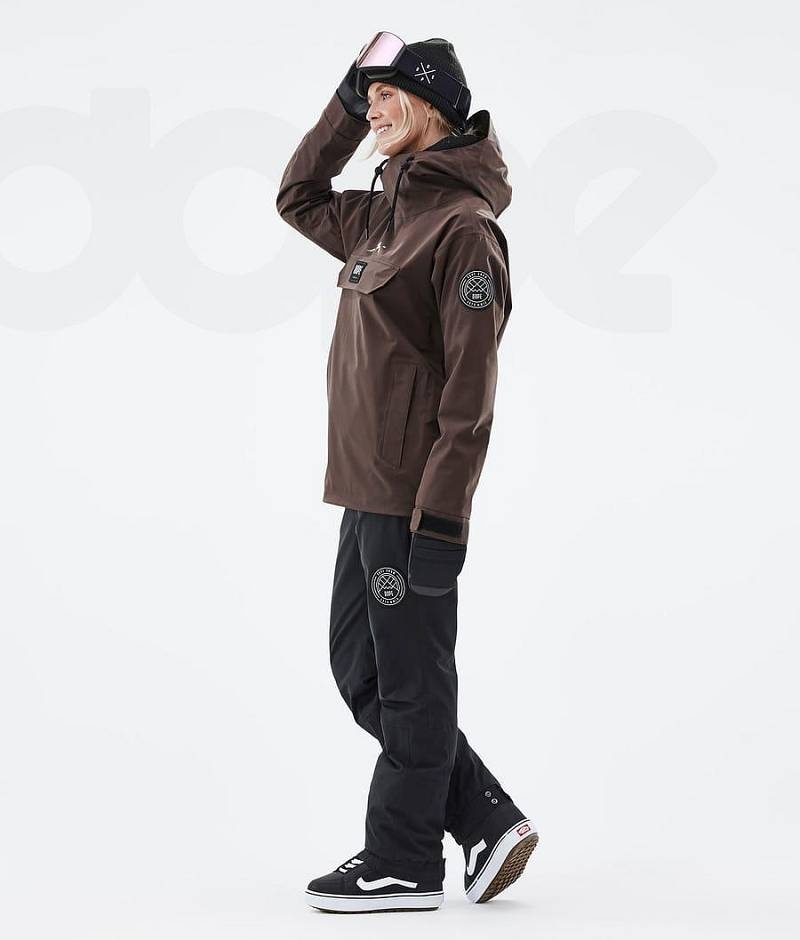 Brown Women's Dope Blizzard W Snowboard Jackets | India_D1113