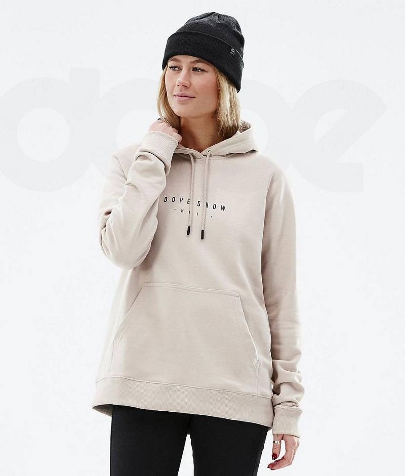 Brown Women's Dope Common W Hoodies | India_D1763