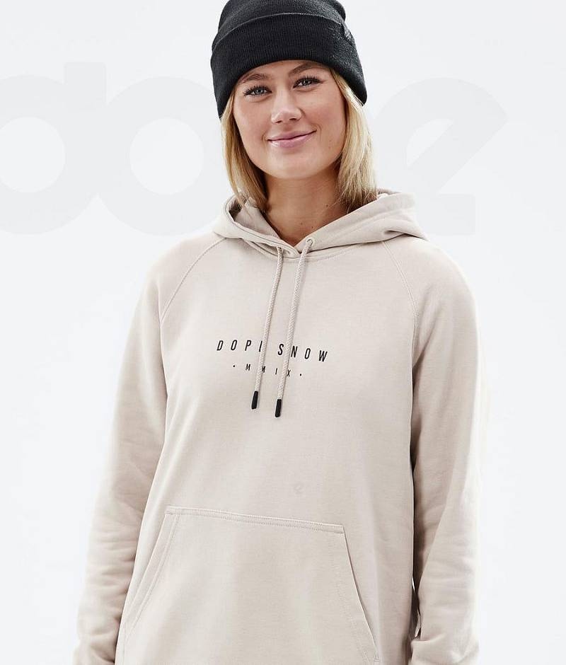 Brown Women's Dope Common W Hoodies | India_D1763